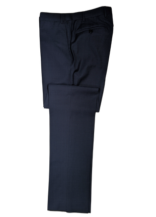 Canali Blue Woven Pattern 100% Wool Suit 40R
