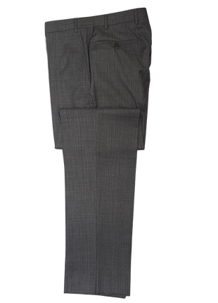 Canali Gray Herringbone 100% Wool Suit 40R