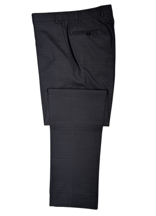 Canali Charcoal Micro Check 100% Wool Suit 40R