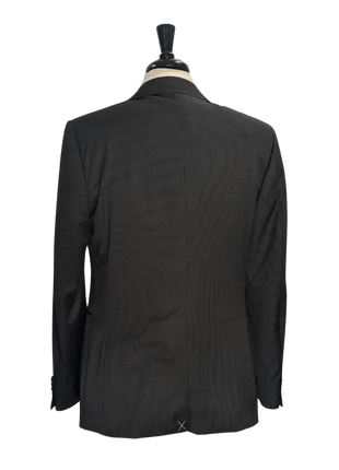 Canali Charcoal Pinstripe 100% Wool Suit 40R