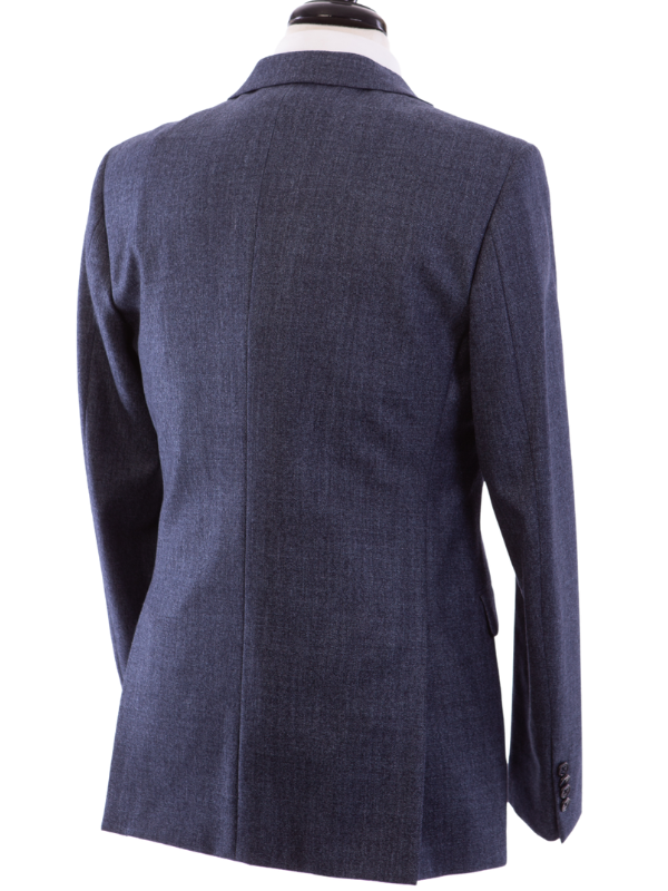John Varvatos BLEECKER Half-Canvassed Blue Two Button Wool Blend Blazer