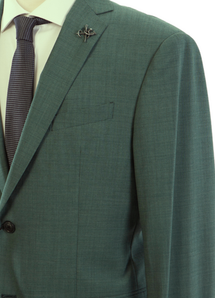 John Varvatos BLEECKER Half-Canvassed Green Two Button 100% Wool Blazer
