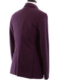 Thumbnail for John Varvatos Half-Canvassed Burgundy Two Button 100% Wool Suit