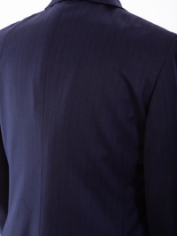 Thumbnail for John Varvatos Half-Canvassed Navy Two Button Wool Blend Suit