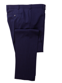Thumbnail for John Varvatos Half-Canvassed Navy Two Button Wool Blend Suit