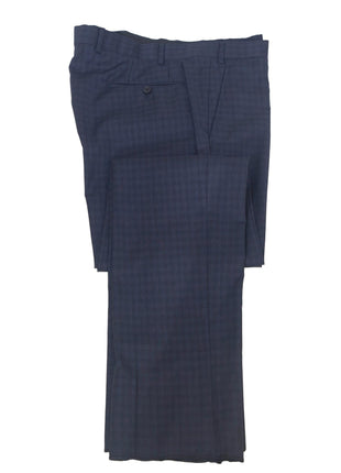 Armani Collezioni M-Line Mens 42R Navy Blue Check 2 Piece Suit