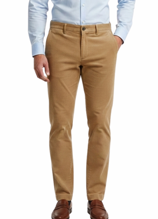 Enzo Tovare Solid Camel Regular Fit Polyester Jeans Pants