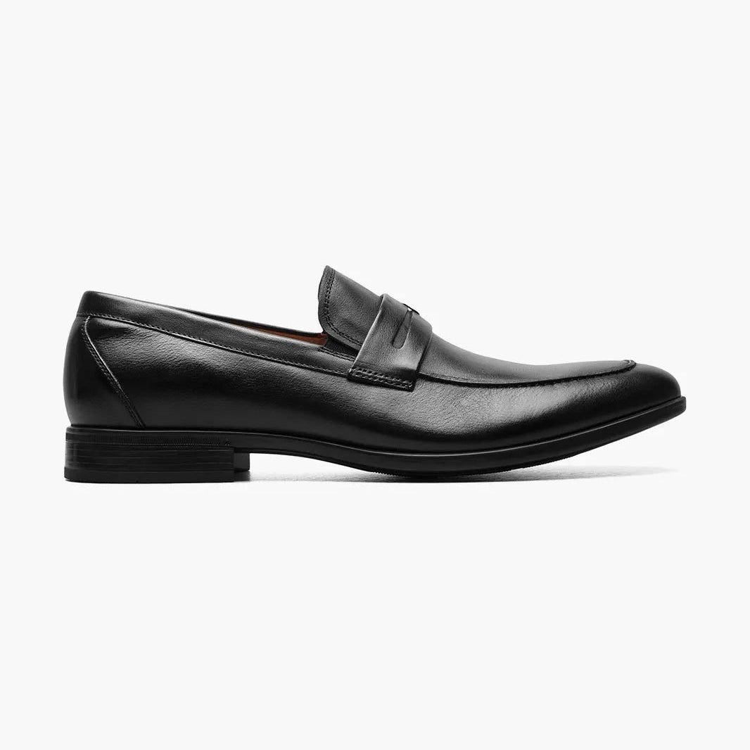 Florsheim Mens Black Slip-on Penny Loafer Leather Dress Shoes