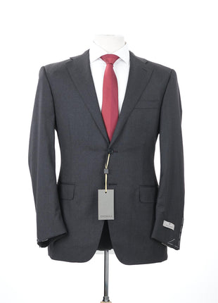 Canali 1934 Mens Charcoal Grey 46L Drop 7 100% Wool 2 Piece Suit