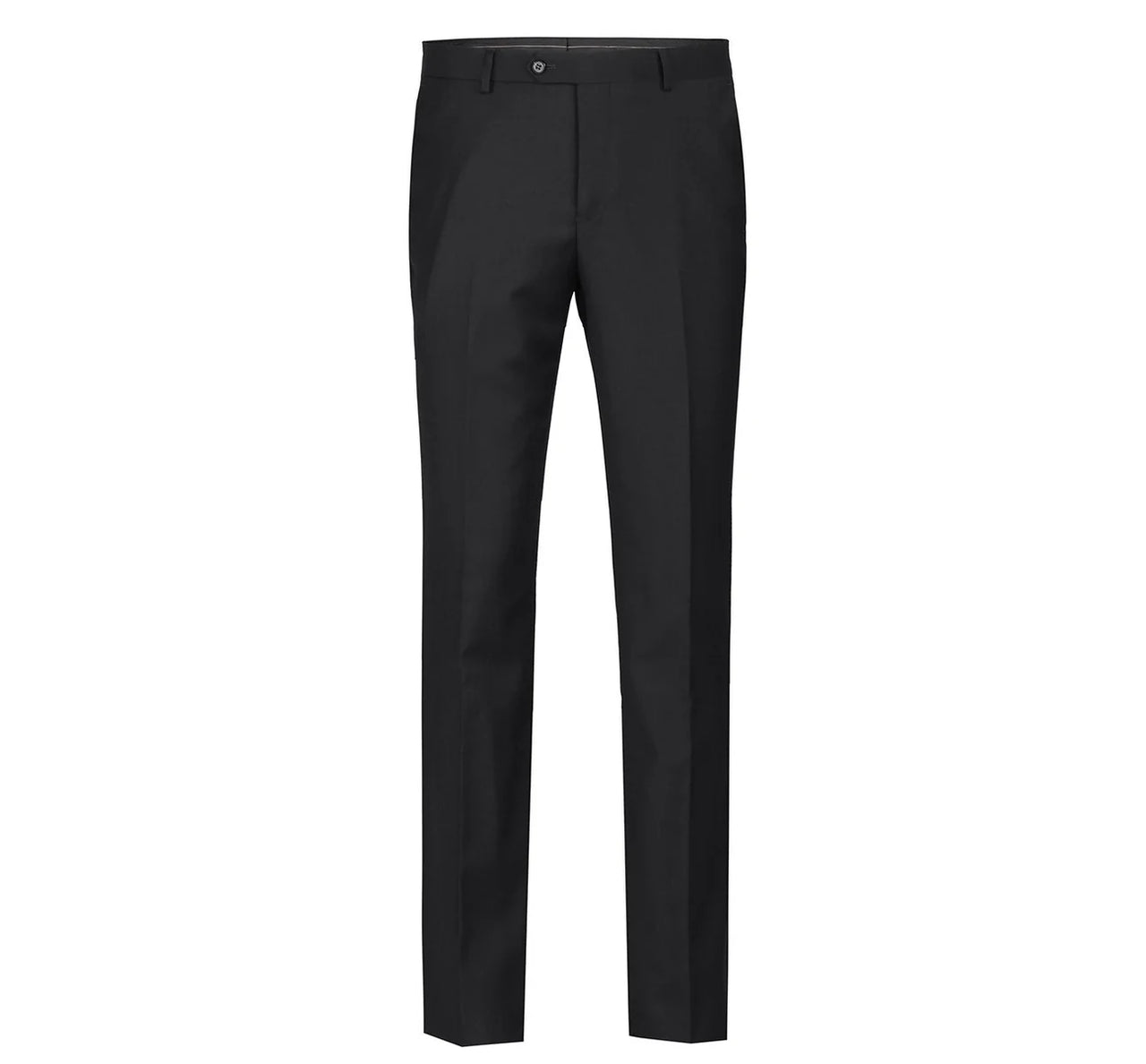 Men's Regular Fit Flat Front Wool Suit Pant