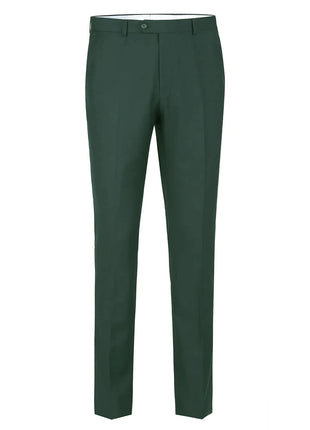 Raphael Men's Washable Flat Front Slim Fit Hunter Green Dress Pants