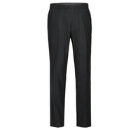 Thumbnail for Men's Regular Fit Flat Front Wool Suit Pant