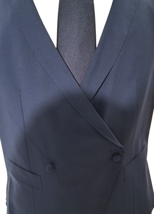 Canali Solid Navy 3-piece 100% Wool Suit 42R