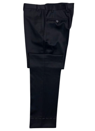 Corneliani Mens Black and Silver Mixed Pattern Fully-Canvassed Peak Lapel Classic Fit 3-Piece Wool Blend Suit - 40R