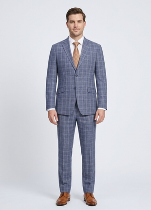 Men's Slim Fit Checked Suits