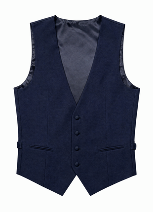 Corneliani CC Collection Navy Micro Check Satin Lapel Slim Fit 3-Piece Wool Tuxedo 44R