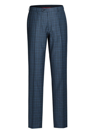 Men's Two Piece Classic Fit Windowpane Check Dress Suit