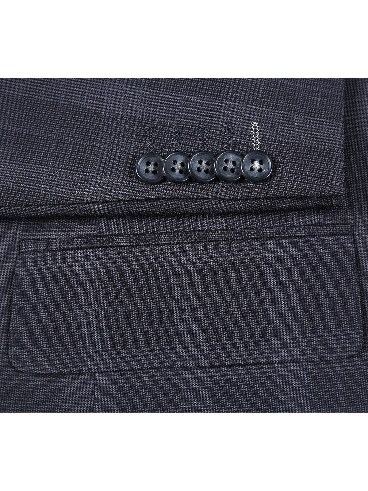 English Laundry Single Breasted Two Button Checked Notch Lapel Suit