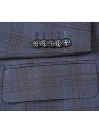 Thumbnail for English Laundry Slim Fit Check Notch Lapel Suit