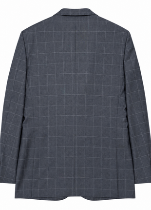 Michael Kors Gray Windowpane Classic Fit Notch Lapel 2-Button Wool Suit 44R