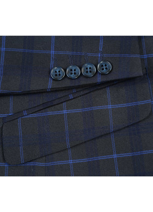 Men's Slim Fit Checked Suits