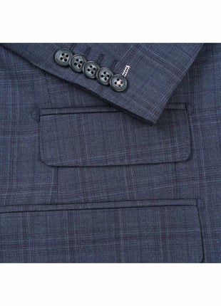 English Laundry Slim Fit Two Button Gray Wool Peak Lapel Suit