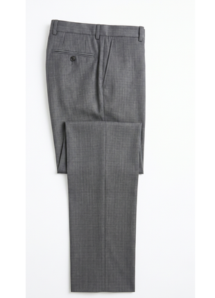 Hugo Boss Mens Charcoal Textured Notch Lapel Slim Fit 2-Button Wool Suit - 38R