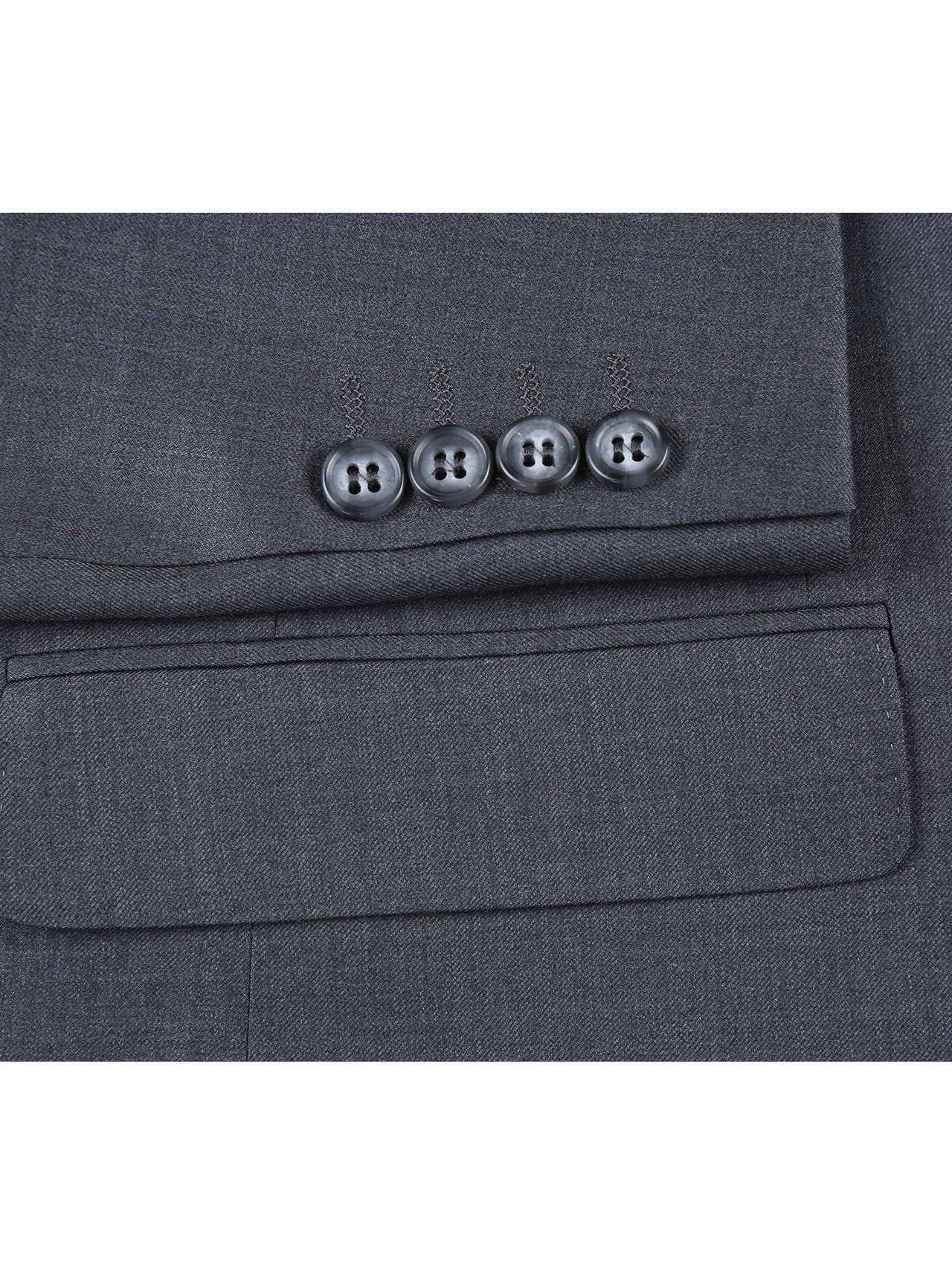 Men's Gray Half-Canvas Suit