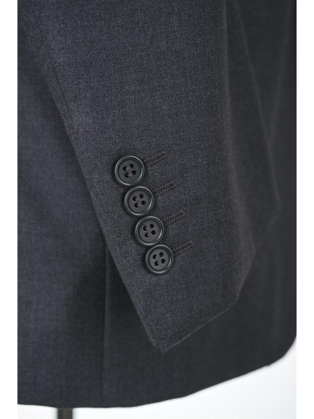 Canali 1934 Mens Charcoal Gray 42L Drop 7 Modern Fit 100% Wool 2 Piece Suit