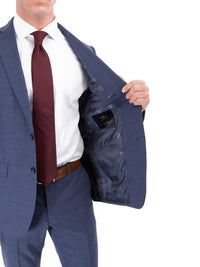 Thumbnail for John Varvatos Half-Canvassed  Blue Two Button Wool Blend Suit