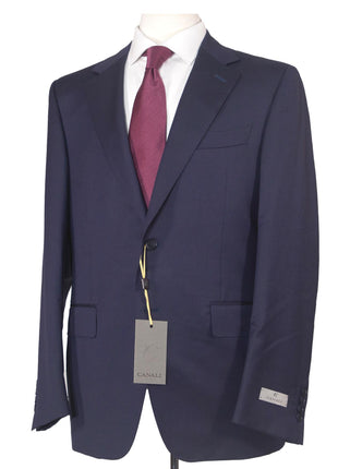 Canali Mens Navy Blue Classic Fit 46R Drop 7 100% Wool 2 Piece Suit