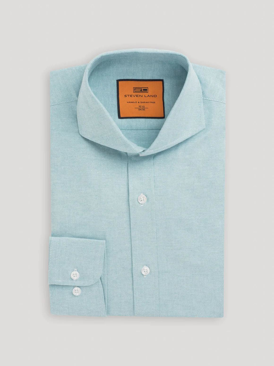 seafoam dress shirt Alexander in Seafoam Linen Shirt 15.5 34/35
