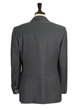 Canali Blue Birdseye 100% Wool Suit 40R