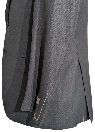 Canali Blue Birdseye 100% Wool Suit 40R