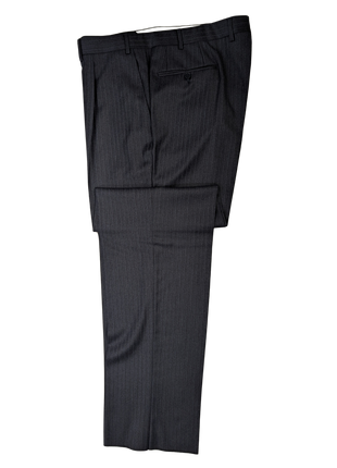 Canali Navy Pinstriped 100% Wool 3-Button Suit 44R