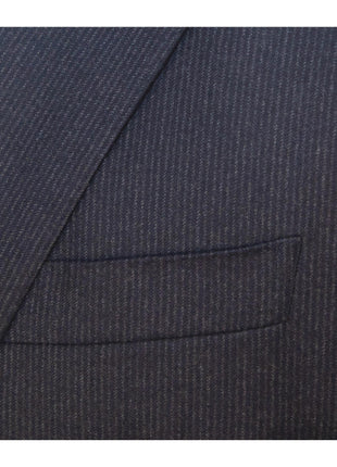 Canali Kei 38R Mens Navy Blue Pinstriped 2 Piece Classic Fit Suit