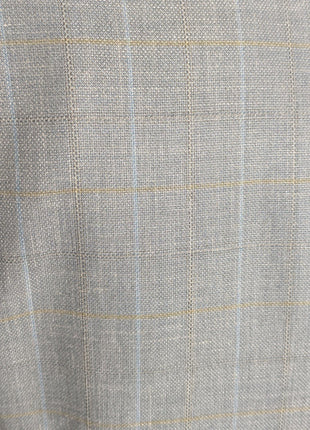 Sartoria Partenopea Men's Blue Windowpane Silk Blend 3-Roll-2.5 Sportcoat 42R