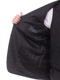 Thumbnail for Canali Mens Black 36R Drop 6 100% Silk 3 Piece Suit