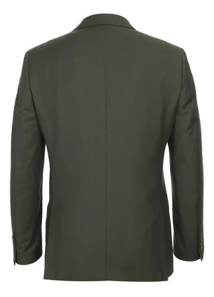 Men's Raphael Slim Fit Olive Green Two Button 2 Piece Formal Suit