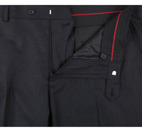 Thumbnail for Men's Regular Fit Flat Front Wool Suit Pant