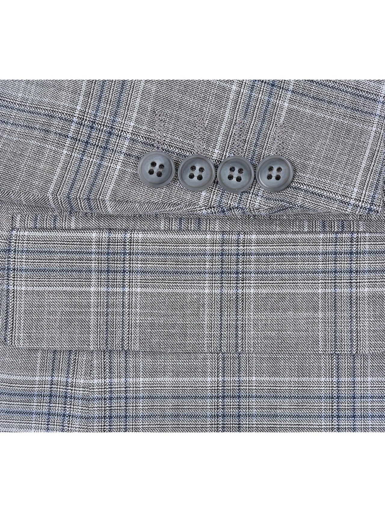 Men's Classic Fit Checked Suits