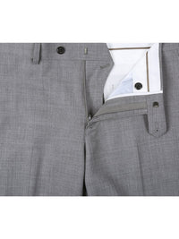 Thumbnail for Men's Regular Fit Flat Front Wool Suit Pant