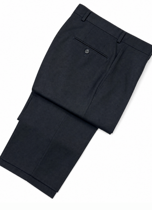 Polo Ralph Lauren Mens Solid Black Notch Lapel Custom Fit 3-Piece Wool Suit - 40L