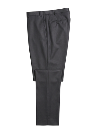 Corneliani Collection Mens Charcoal and Gray Mixed Pattern Peak Lapel Slim Fit 3-Piece Wool Blend Suit - 44R