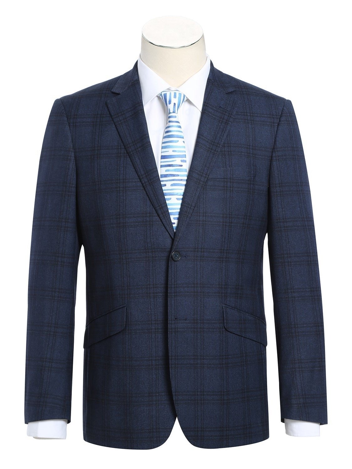 Men&#39;s Slim Fit Stretch Checked Suits