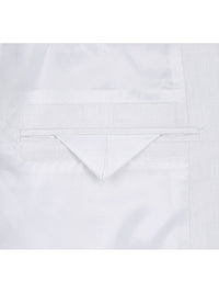 Thumbnail for Men's Notch Lapels White Solid Linen Suits