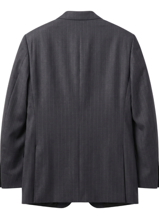 Atica Charcoal Gray Pinstriped Slim Fit Half-Canvassed Reda Wool 2-Button Suit