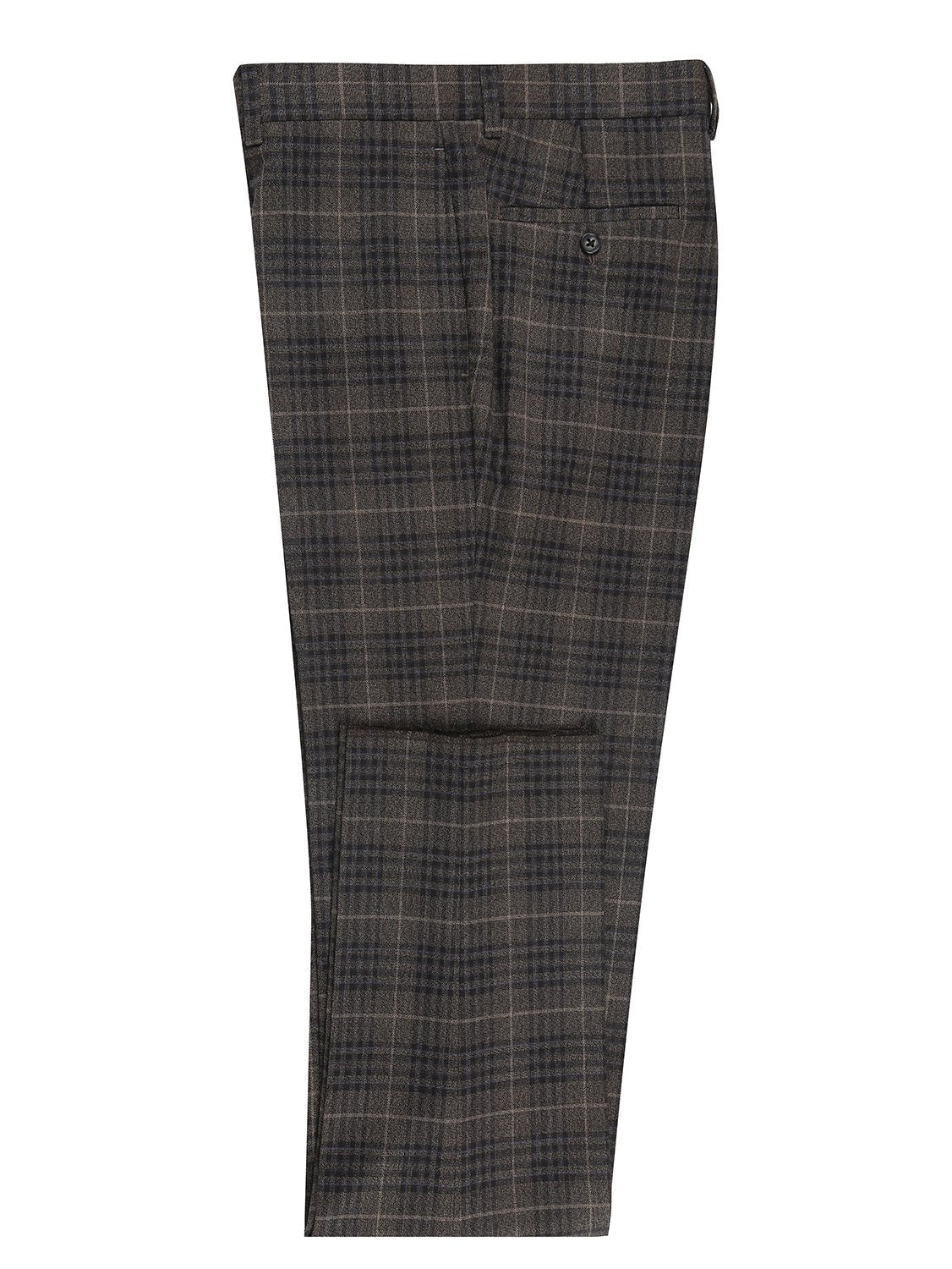 English Laundry Men's 3-Piece Slim Fit Check Peak Lapel Suit