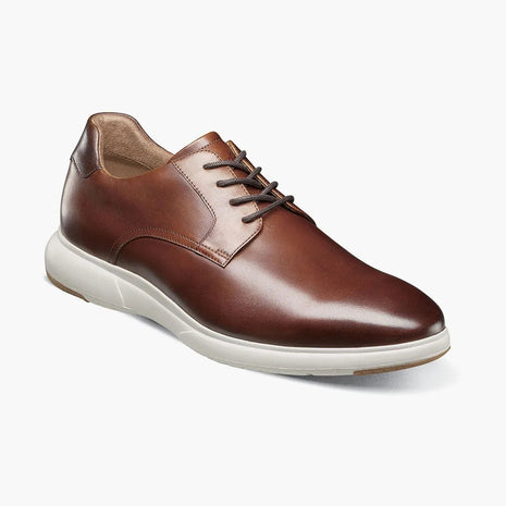 Florsheim Mens Dash Cognac Brown Lace Up Oxford Leather  display picture 1