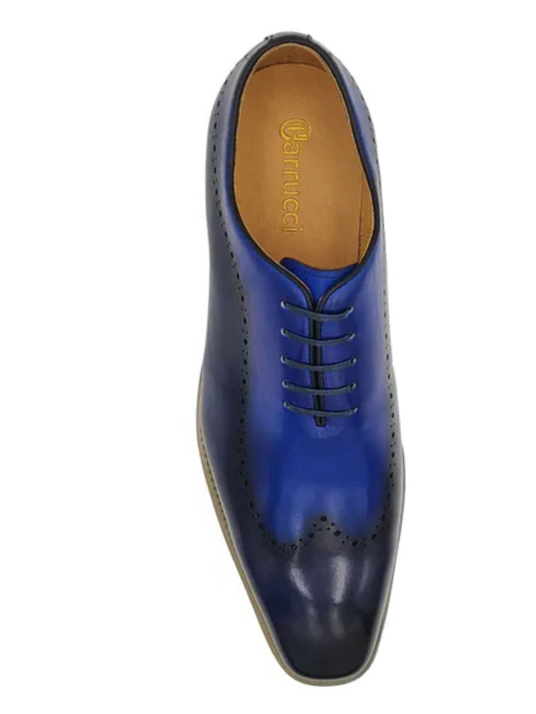 Carrucci Mens Black Grey Two Tone Lace-up Oxford Leather Dress Shoes The Suit Depot Carrucci Mens Black Grey Two Tone Lace-up Oxford Leather Dress Shoes The Suit Depot